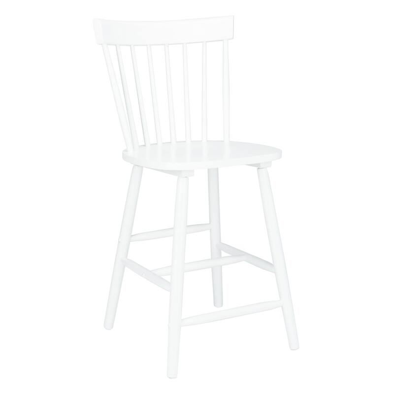 SAFAVIEH Biddie 24-inch Spindle Farmhouse Counter Stool (Set of 2) - 20" W x 21" D x 39" H - 20"W x 21"D x 39"H