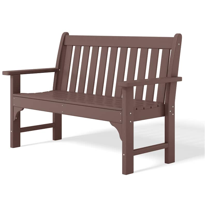 Polytrends Laguna 51" Outdoor Patio 2-Person Garden Bench