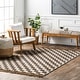preview thumbnail 1 of 5, Nuloom Connie Checkered Wool/Jute Tasseled Area Rug 2' x 8' Runner - Grey