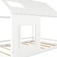 preview thumbnail 25 of 34, Full House Bed with Roof & Window - Pine Wood Support for Kids