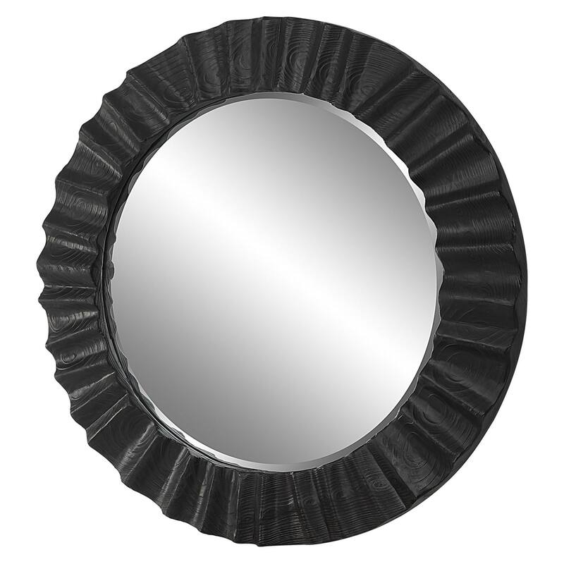 Uttermost 09798 Caribou 30-3/4" Diameter Circular Framed Bathroom