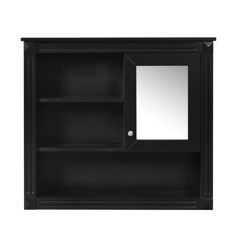 32'' Bathroom Wall Cabinet with Mirror, Wall Mounted Medicine Cabinet with 4 Shelves, Adjustable Shelves