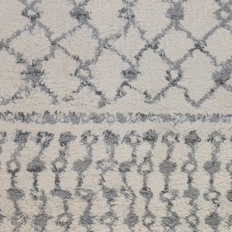 Aspen Arra Southwestern Geometric Shag Area Rug