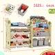 preview thumbnail 11 of 16, Kids Toy Storage Organizer w/17 Bins and 4 Bookshelves, Furniture Set