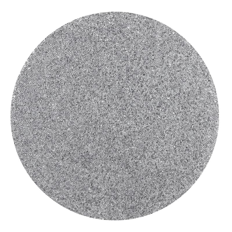Sparkles Home Beaded Placemat - Silver