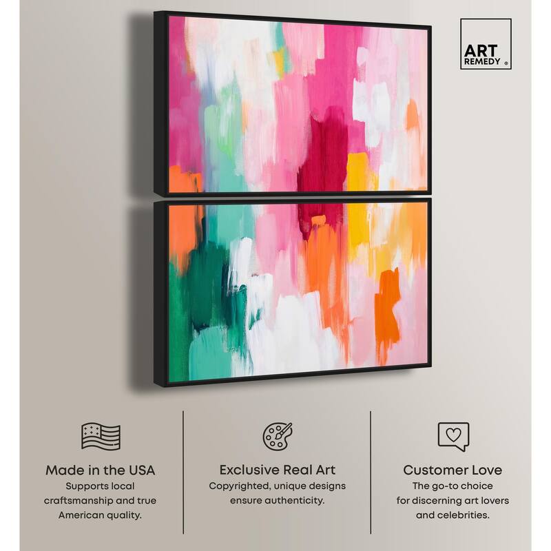 Playful Palette III Canvas Set of 2 by Art Remedy
