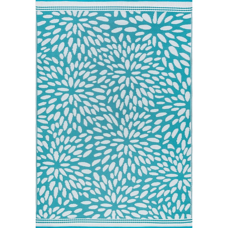 Sundown Beach Floral Indoor/Outdoor Area Rug