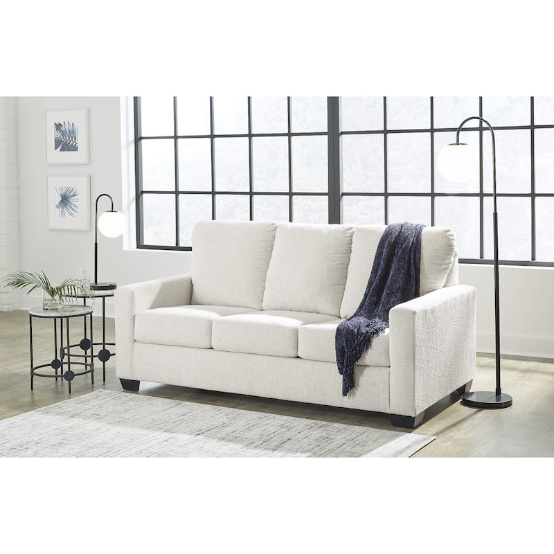 Signature Design by Ashley Rannis Snow Full Sofa Sleeper - 76"W x 40"D x 39"H