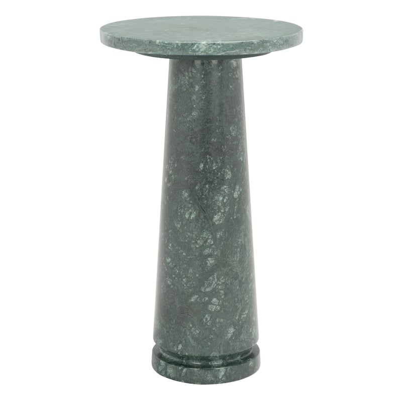 SAFAVIEH Couture Valentia Round Marble Accent Table - 10" W x 10" D x 18" H