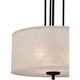 preview thumbnail 5 of 6, Quoizel Blanche Matte Black 3-light Pendant