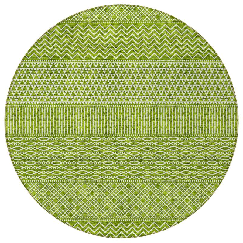 HomeRoots Chevron Modern Rectangle Outdoor Rug