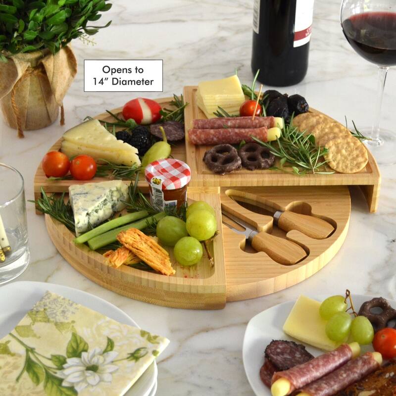 NCAA Nebraska University Cornhuskers Bamboo Cheese & Charcuterie Board