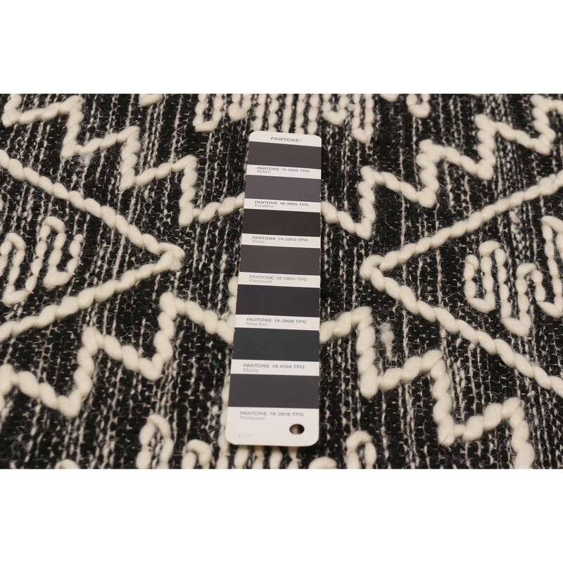 Marrakech Black, White Kilim 5'1" x 8'0" - 5'1 x 8'0