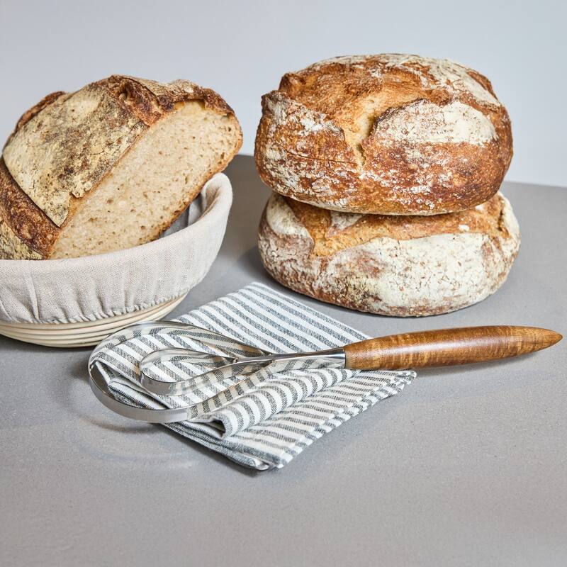 Nambe Breaking Bread Gift Set - Bench Knife & Whisk