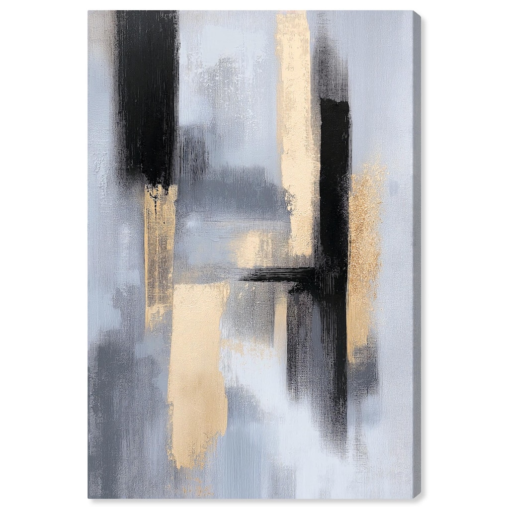 Onyx and Aureolin I Canvas by Art Remedy, Gallery Wrapped