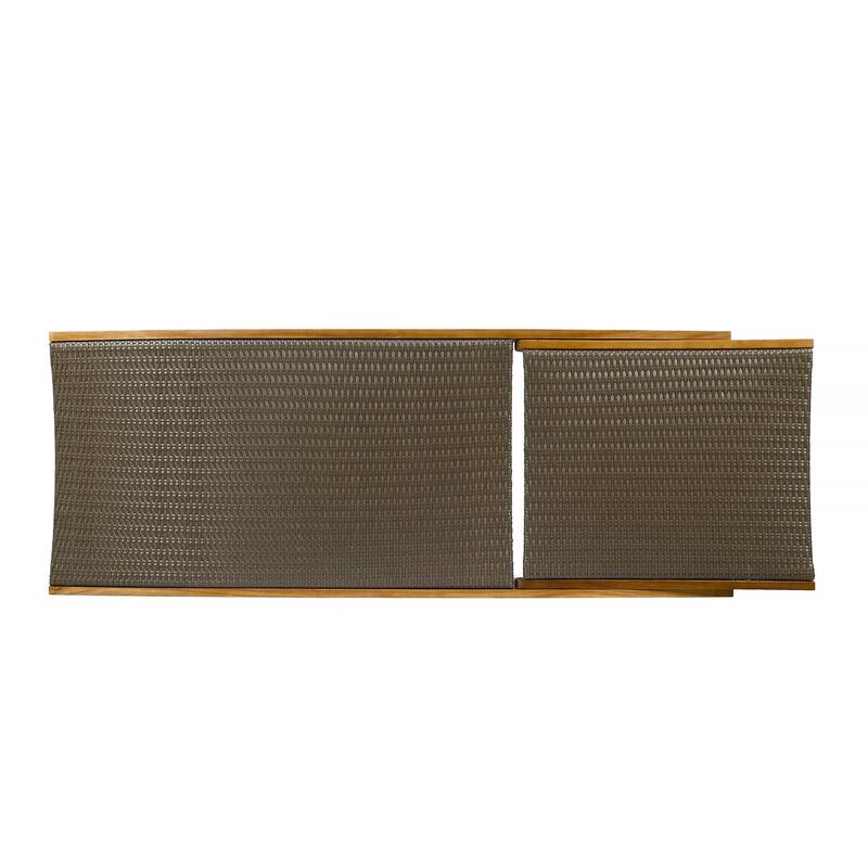 Banzai Outdoor Wicker and Wood Chaise Lounge (Set of 4) by Christopher Knight Home