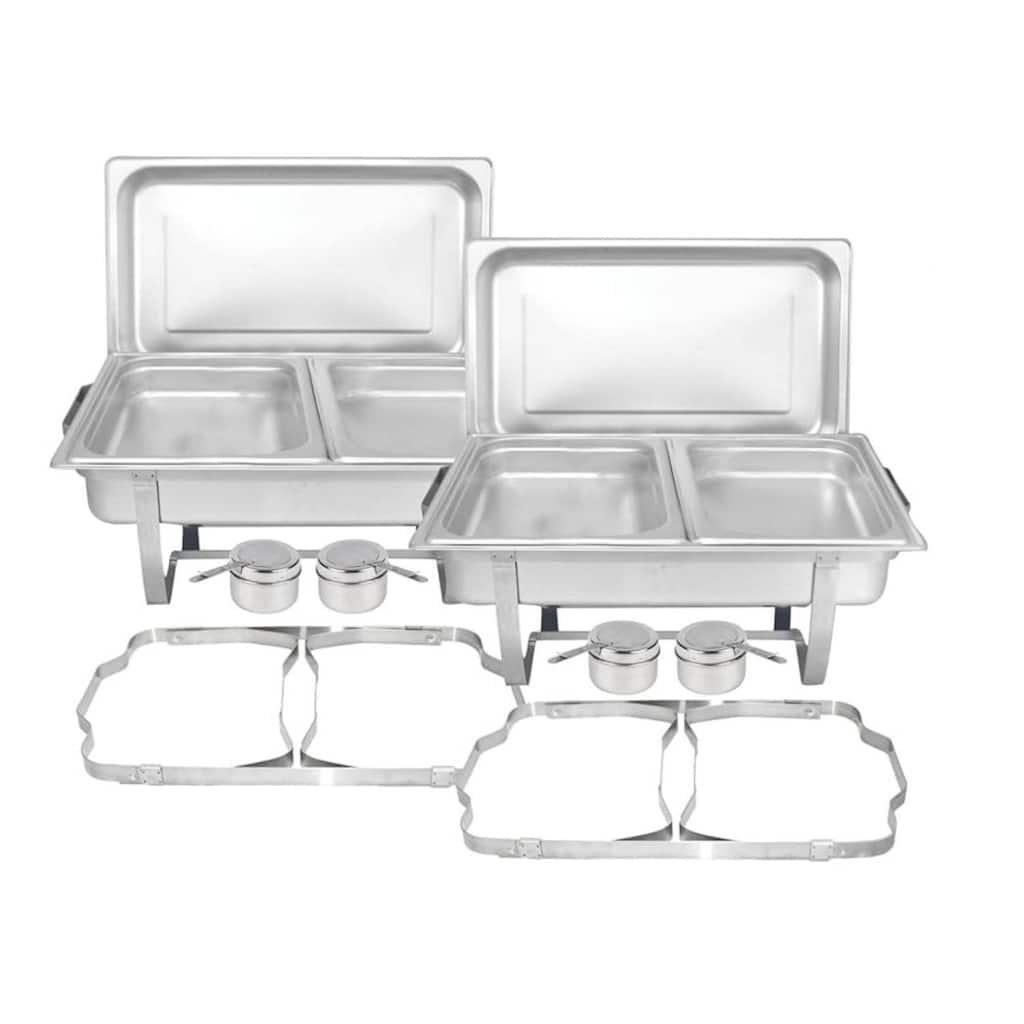 2 Tier Buffet Chafing Dishes and Warmers Sets for Parties Wedding