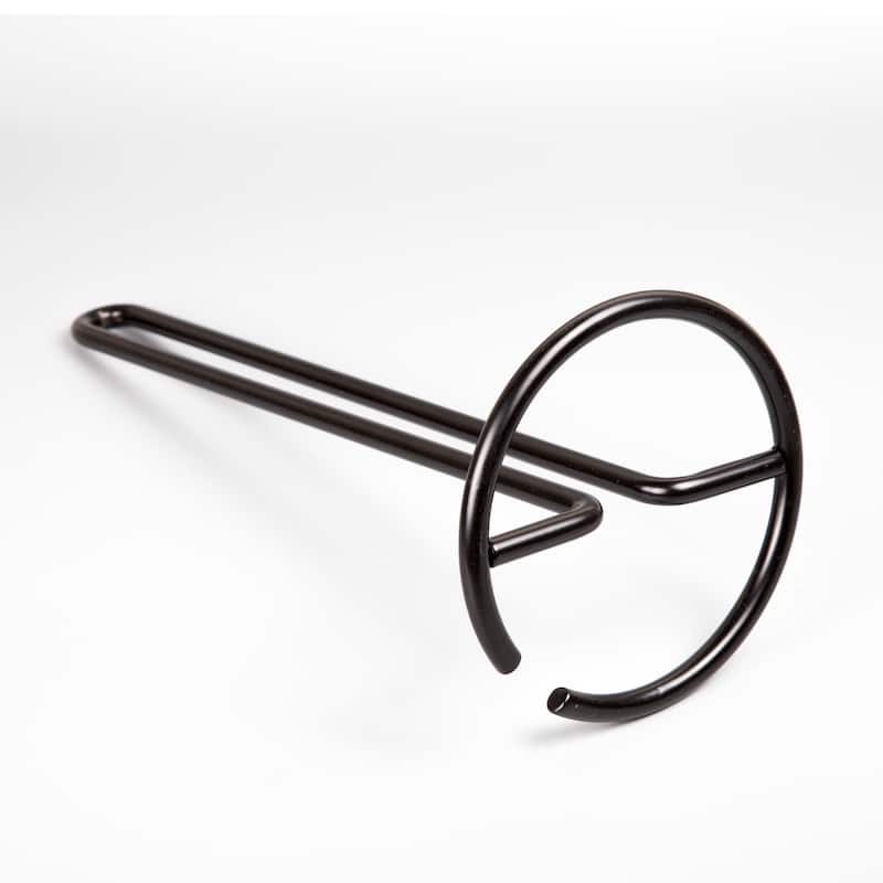 Creative Home Black Powder Coating Heavy Duty Iron Wire Upright Paper Towel Holder