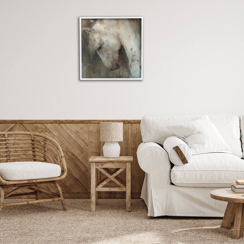 Stupell Rustic Horse Portrait Framed Giclee Art Design By Marilyn Hageman