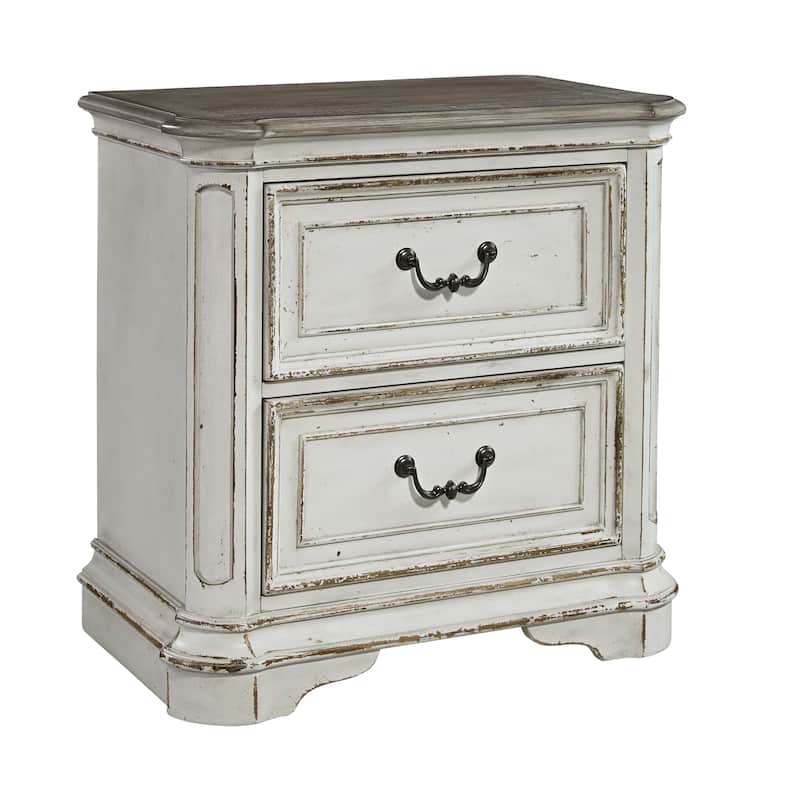 Magnolia Manor Panel Bed, Dresser and Mirror, and Nightstand Set