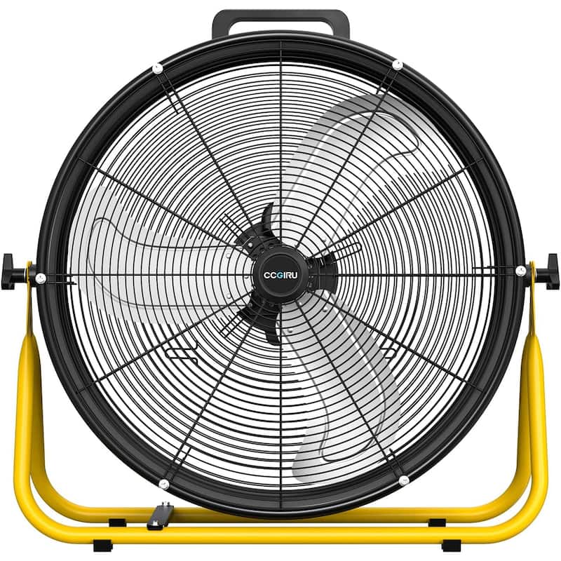 24" Industrial 3-Speed 240W Adjustable High Velocity Portable Drum Fan