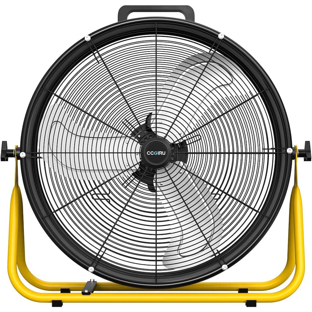 24" Industrial 3-Speed 240W Adjustable High Velocity Portable Drum Fan