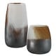 preview thumbnail 1 of 1, Uttermost Desert Wind Glass Vases, S/2 Light Sand, Rust and Dark Bronze