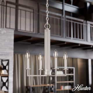 Hunter Bearden 4-Light Pendant - Kitchen, Island, Dining Room, Entry - Industrial, Contemporary, Geometric