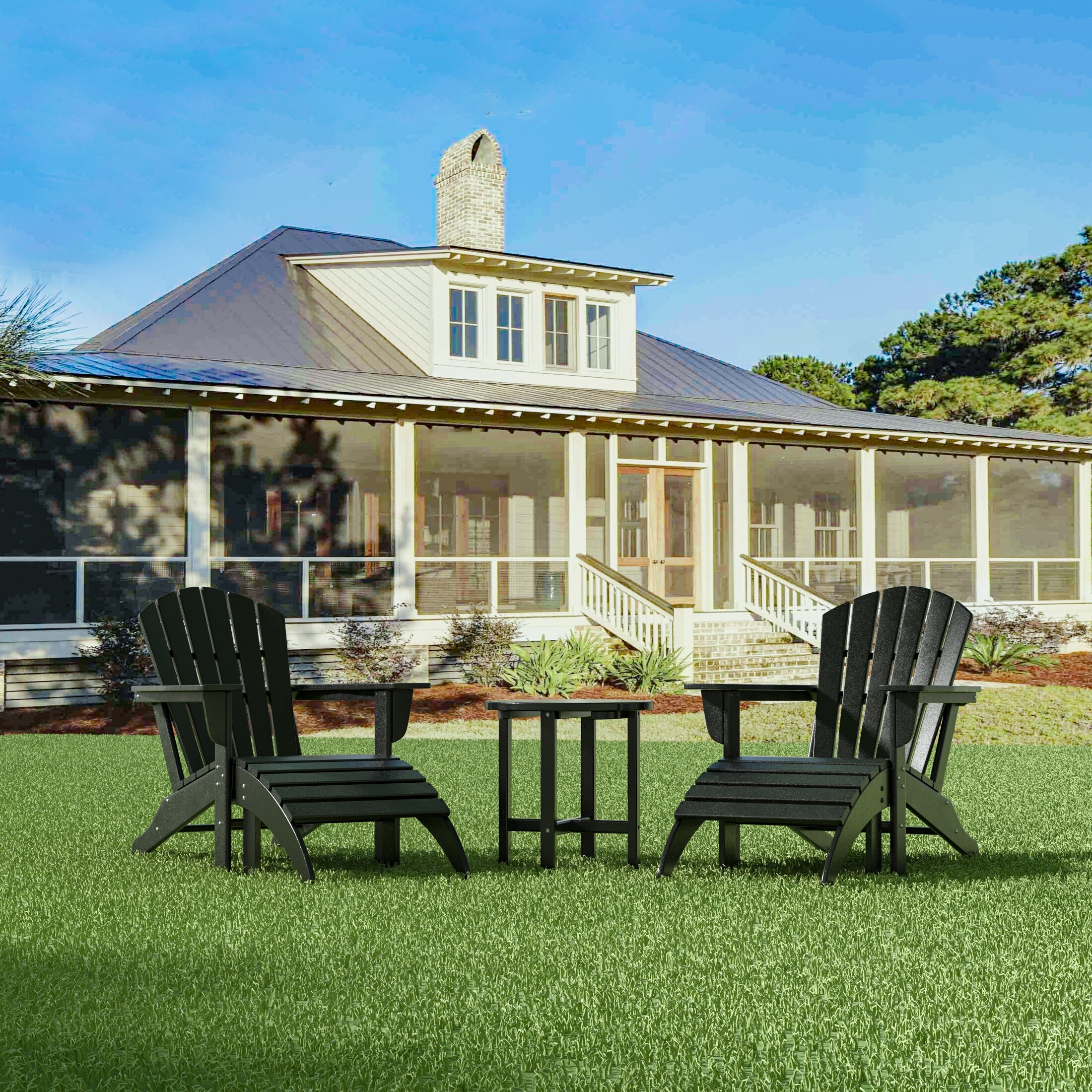 Polytrends Altura Outdoor Eco Friendly All Weather Adirondack