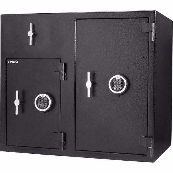 Shop Barska 2 58 4 68 Cu Ft Rotary Two Keypad Depository Safe Overstock 31708329