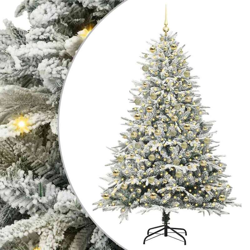 vidaXL Christmas Tree Decoration Artificial Xmas Tree with Stand Green PVC