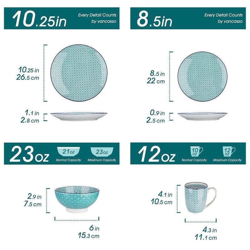 vancasso Casual Bohemia Porcelain Dinnerware Set