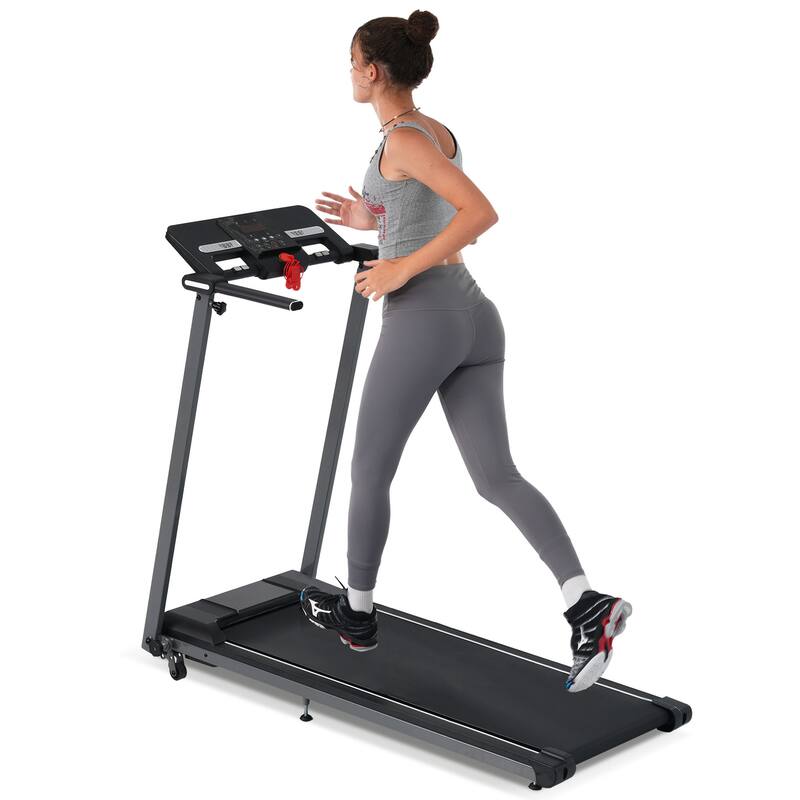 Folding Treadmills Walking Pad Treadmill-2.5HP Walking Treadmill With Incline 0.5-7.5MPH 265LBS Capacity Treadmill - Black