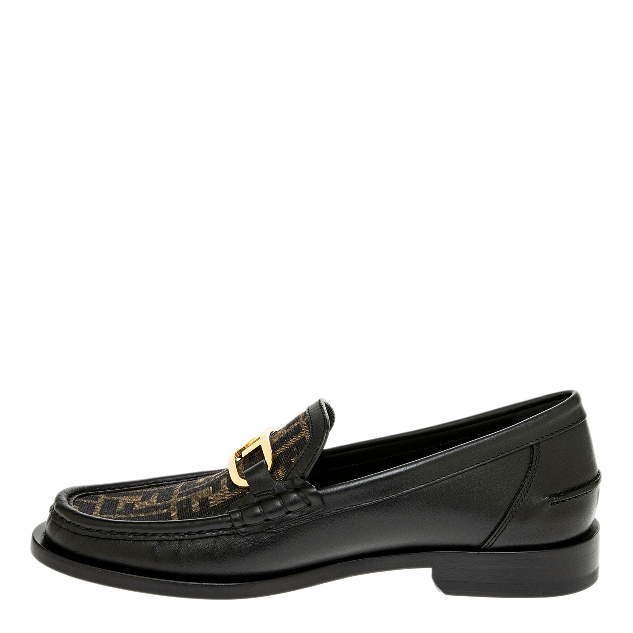 Vintage Fendi Dress Shoe Men\'s Loafers‎ - Size 9 - Black - Pre-Owned Fendi Loafer Black Casual Shoes for Men for sale | eBay main image 3