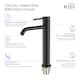 Luxury Solid Brass Single Hole Bathroom Vessel Sink Faucet