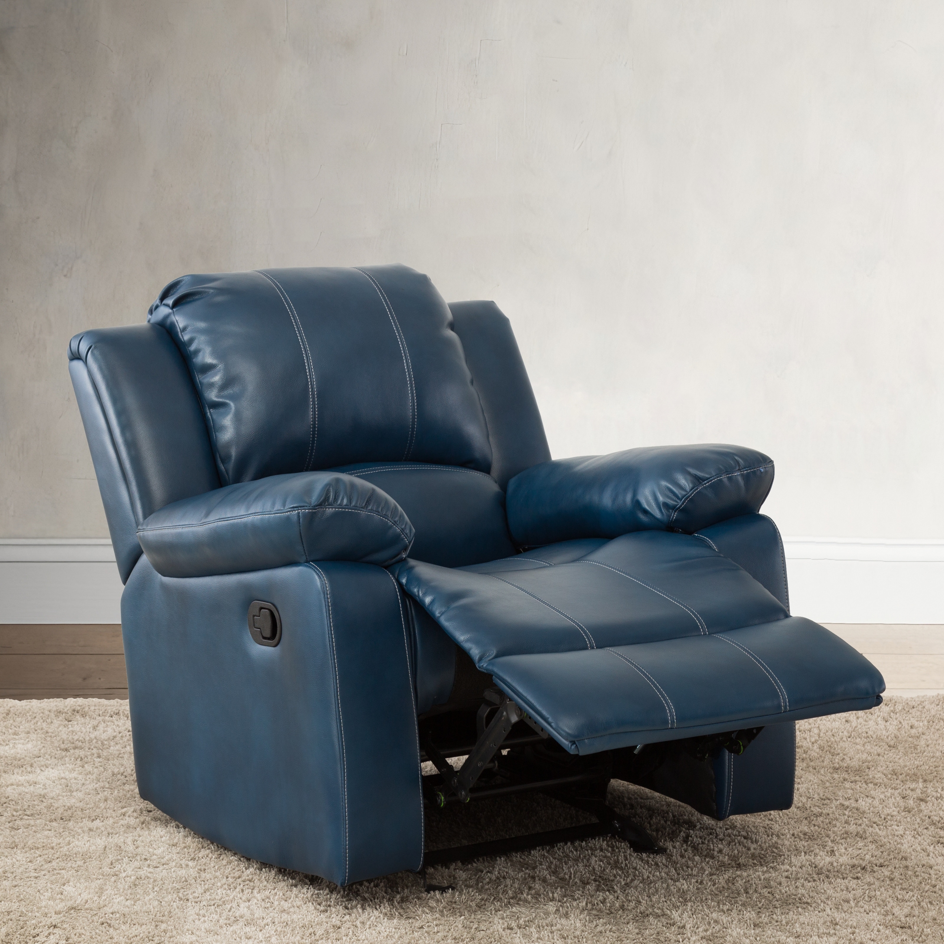 PU Leather Gel Glider Recliner Single Lounger Sofa Chair with Plush Armrests and Premium Cushion for Livingroom Bedroom On Sale Bed Bath Beyond 38300320