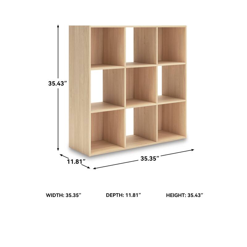 Signature Design by Ashley Piperton Brown 9 Cube Organizer - 35" W x 12" D x 35" H