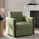preview thumbnail 13 of 35, HULALA HOME Taresa Modern Barrel-Shaped Rotatable chair Moss