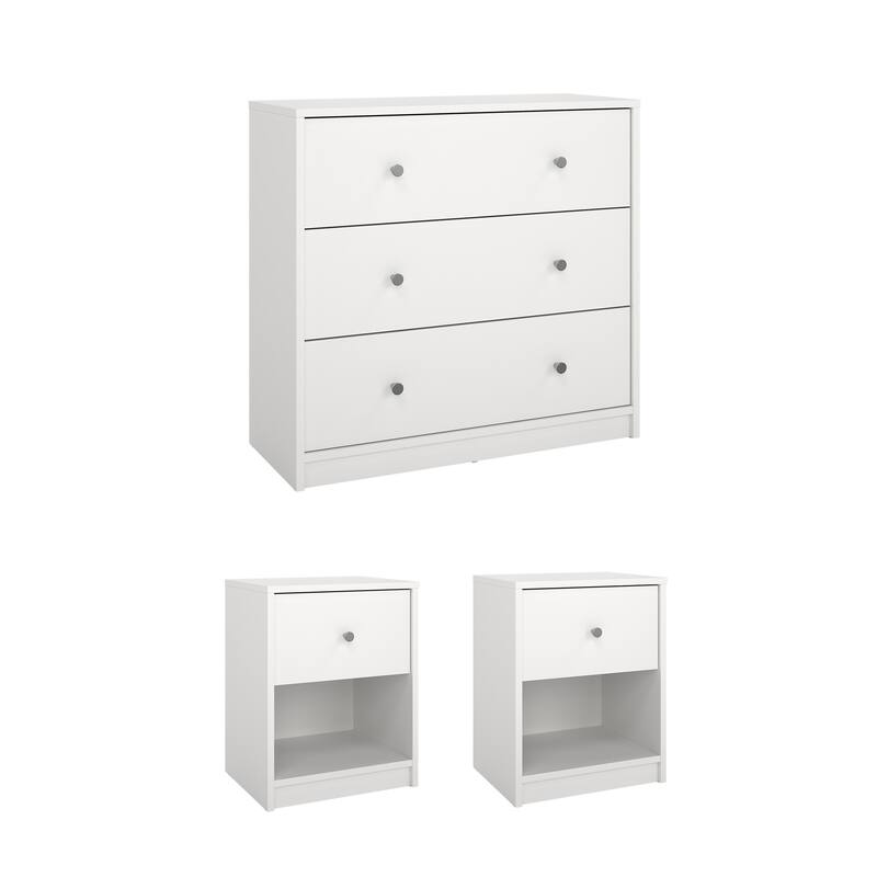 Porch & Den Zoe 3-Piece Bedroom Set - Chest And Nightstand Set Of 2
