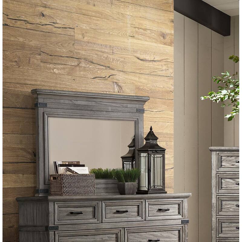 Forge Brushed Steel Chesser Mirror