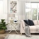preview thumbnail 20 of 32, Arcilla Elemental - White Wood Tray Top Boat Accent Table