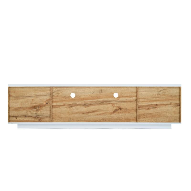 Modern TV Stand with Multi-Functional Storage, Fits TVs Up to 80-Inch, 70.8 Wide