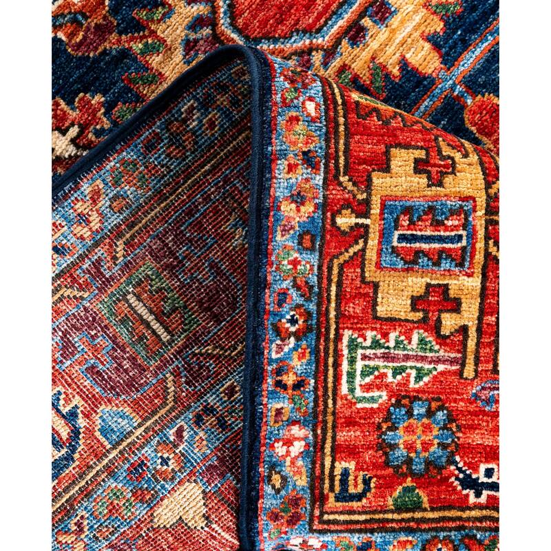 Serapi One-of-a-Kind Hand-Knotted Area Rug - Blue - 4' 1" x 5' 9"