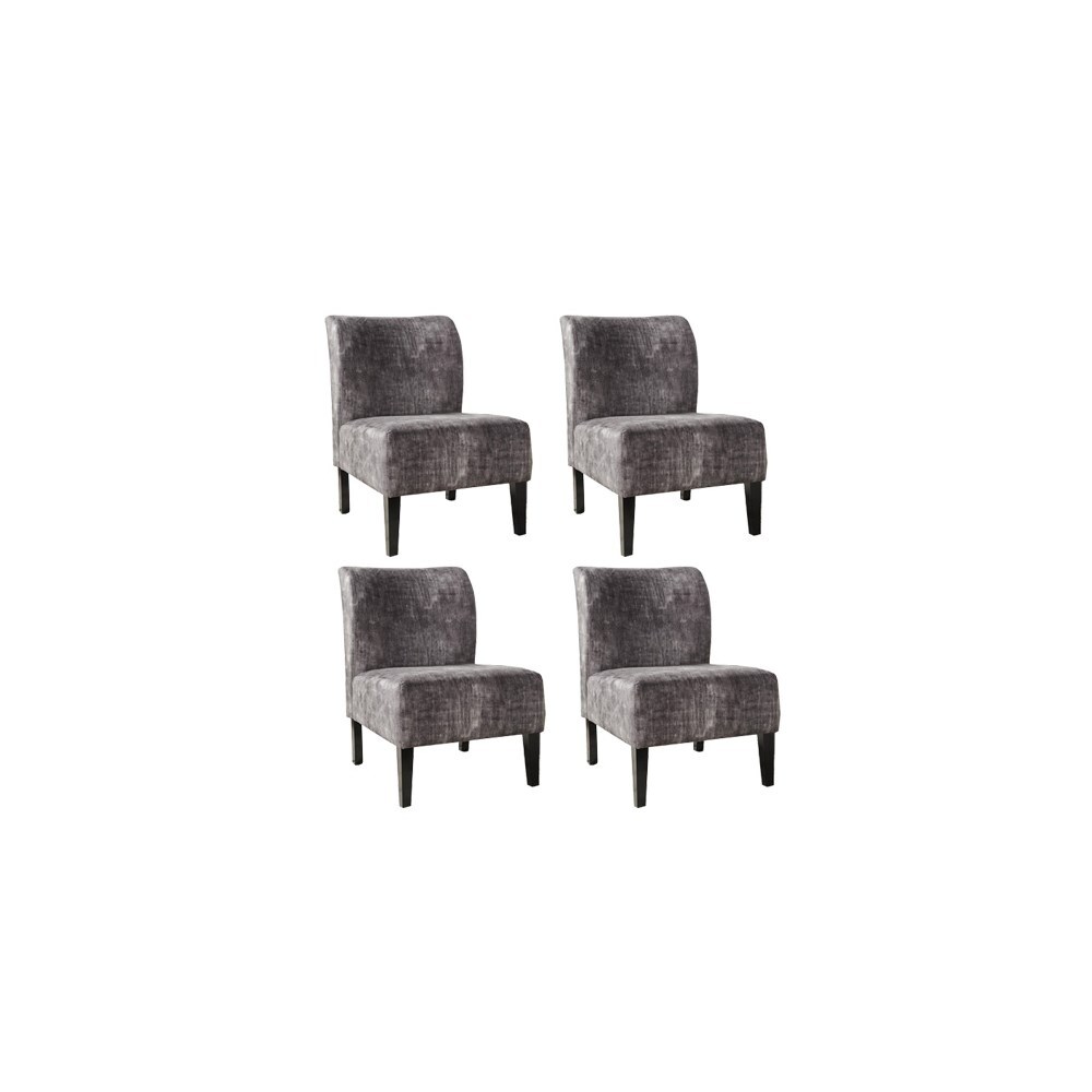 Shop Triptis Accent Chair Charcoal A3000064 4 Pack Accent Chair Overstock 28586691