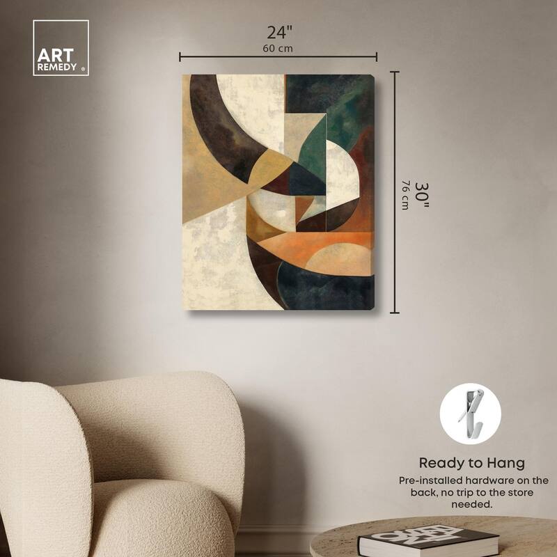 Intersecting Planes Canvas by Art Remedy, Gallery Wrapped