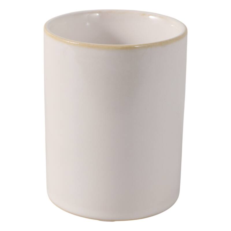 Stoneware Storage Container 3D Floral Sleek Contemporary Design