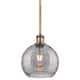 Option Brushed Brass / Light Smoke Deco Swirl