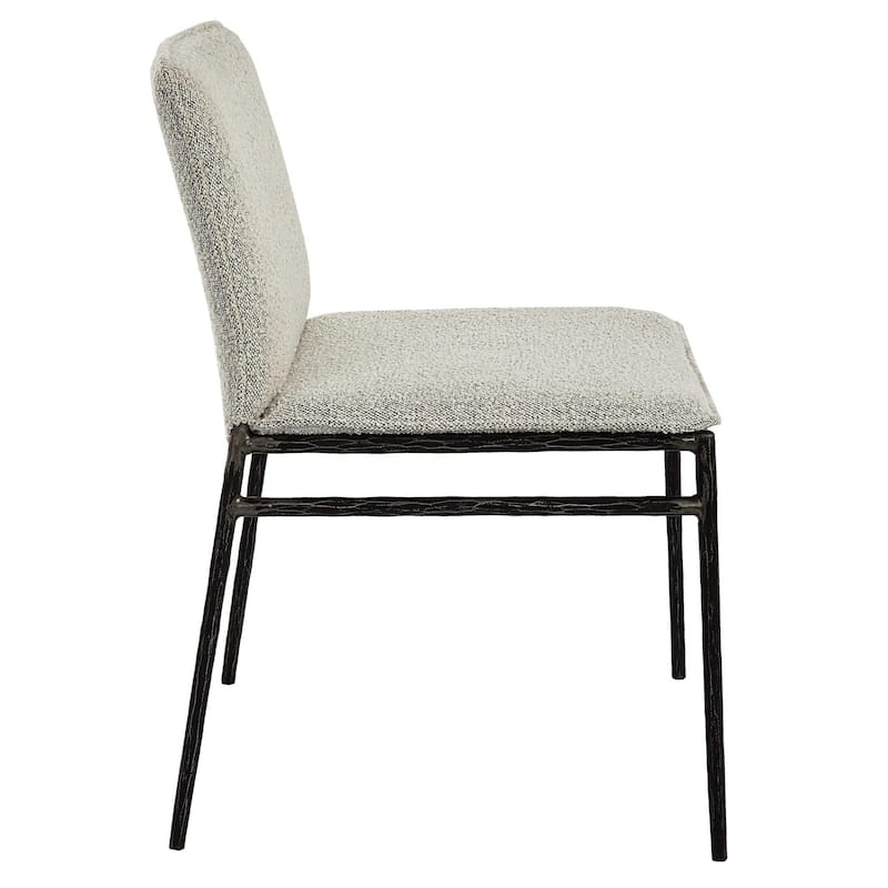 Chiseled Frame Dining Chair - 32.5" - Gray and Black