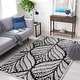 preview thumbnail 56 of 137, SAFAVIEH Handmade Capri Ilianka Wool Rug 3' x 5' - Black/Ivory - Rectangle