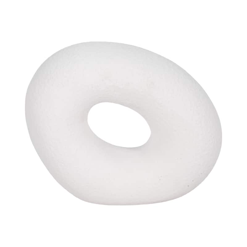 Sagebrook Home Ceramic Elegance Unique Slanted Circle Decor Piece for Modern Homes